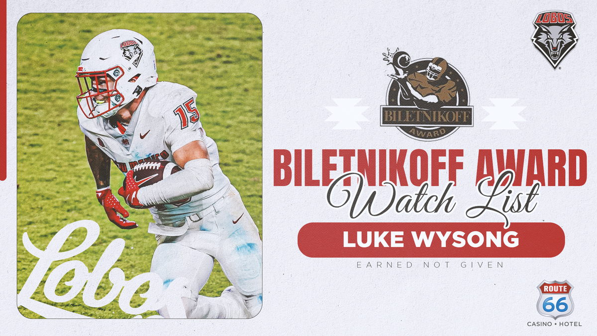 Wysong Named to Midseason Biletnikoff Watch List