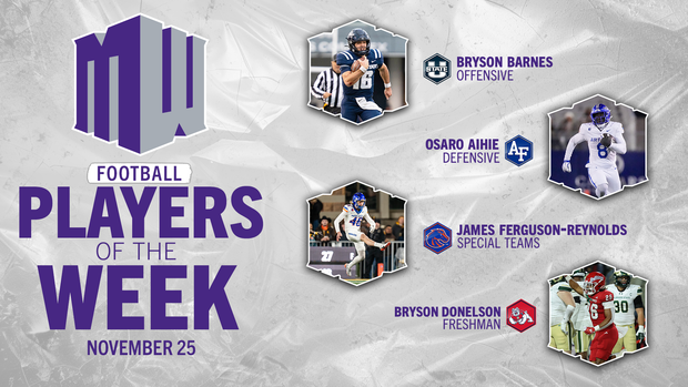 MW Football Players of the Week - Nov. 25