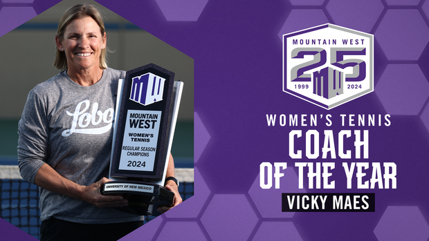 Maes Named 2024 Mountain West Women's Tennis Coach of the Year