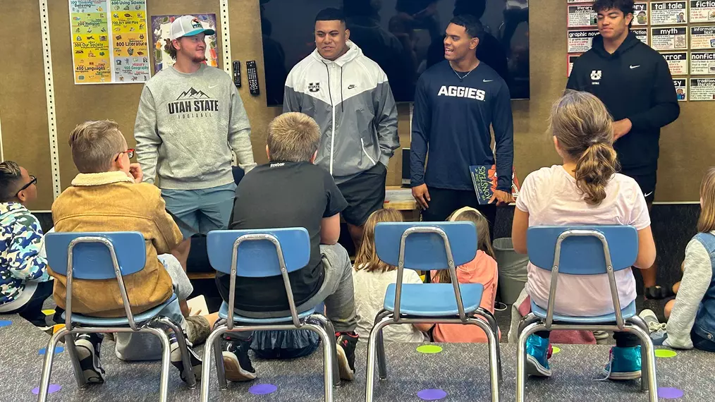 Utah State’s Bronson Olevao Jr. Nominated for Wuerffel Trophy/AFCA Good Works Team