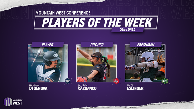 Mountain West Softball Players of the Week - March 2