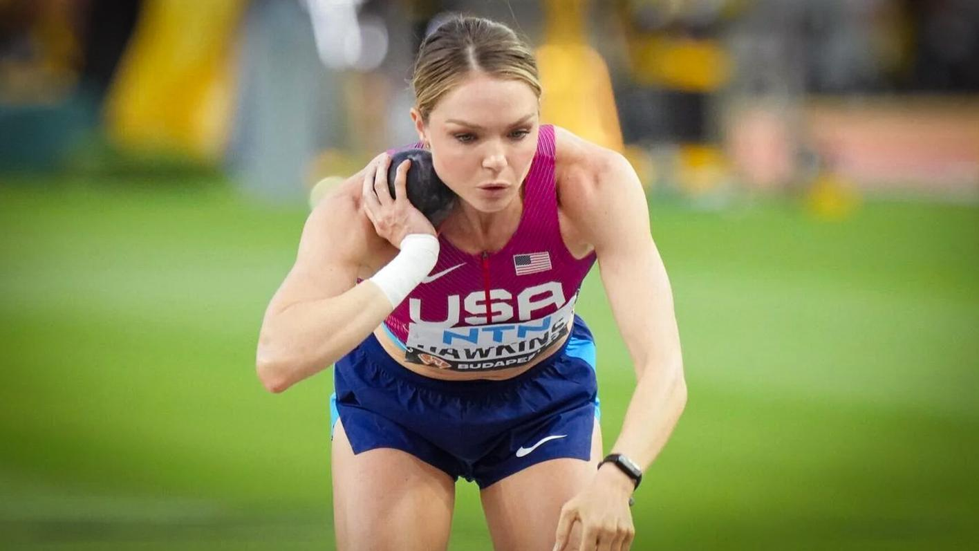 Aggie Great Chari Hawkins Places Eighth in Heptathlon at World Championships