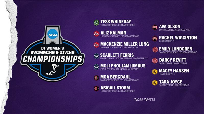 13 Swimmers To Represent The Mountain West At The 2026 NCAA Swimming Championships