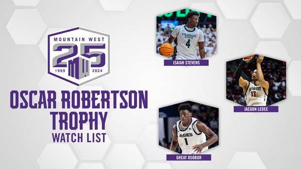 Three Mountain West Men's Basketball Players Named to the Oscar Robertson Trophy Watch List