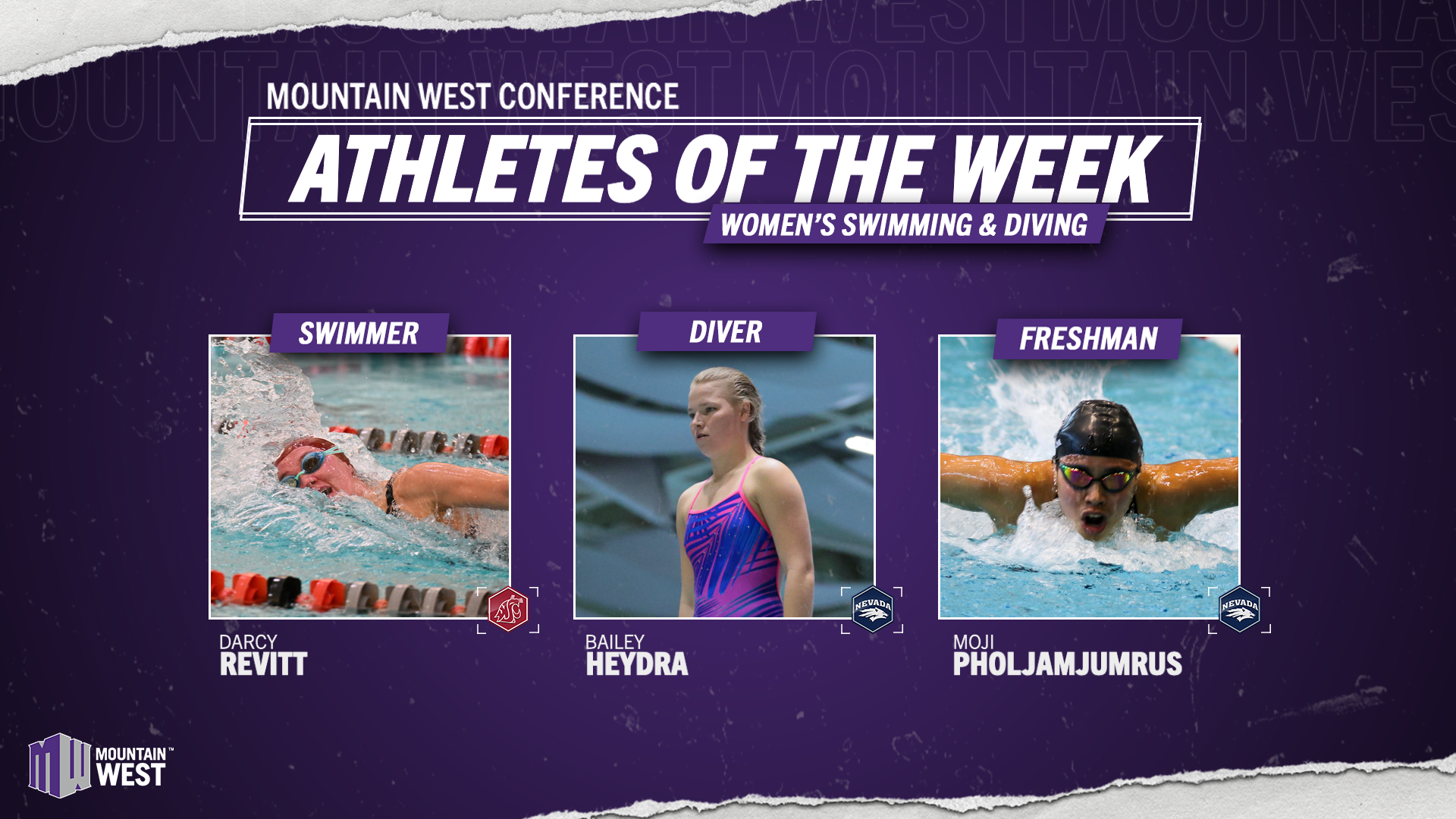 Mountain West Women’s Swimming & Diving Athletes Of The Week – Nov. 25