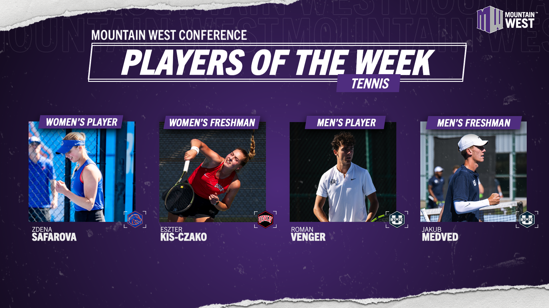 MW Tennis Players of the Week - March 25