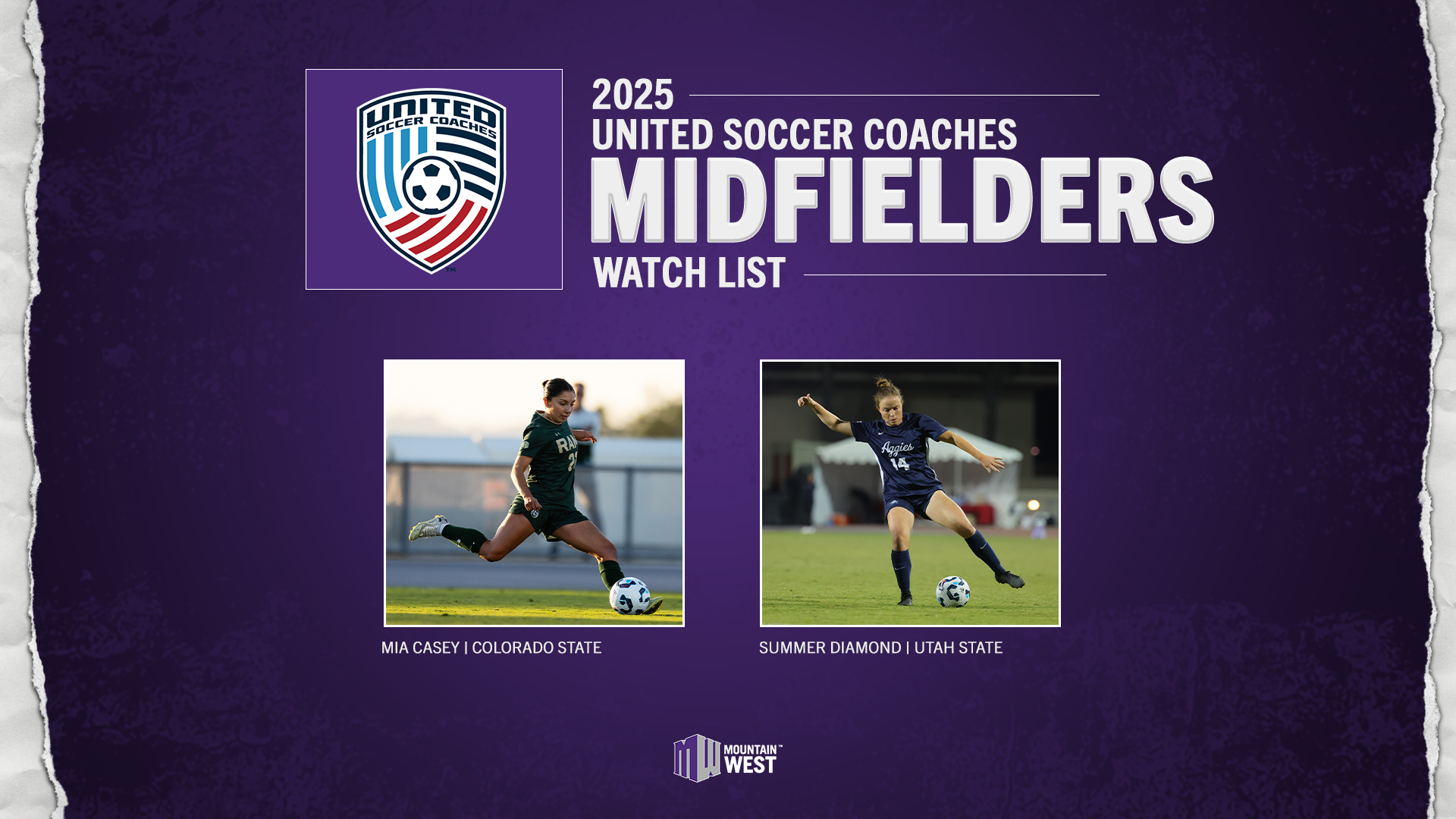 Two MW Midfielders Named to United Soccer Coaches 2025 Watch List