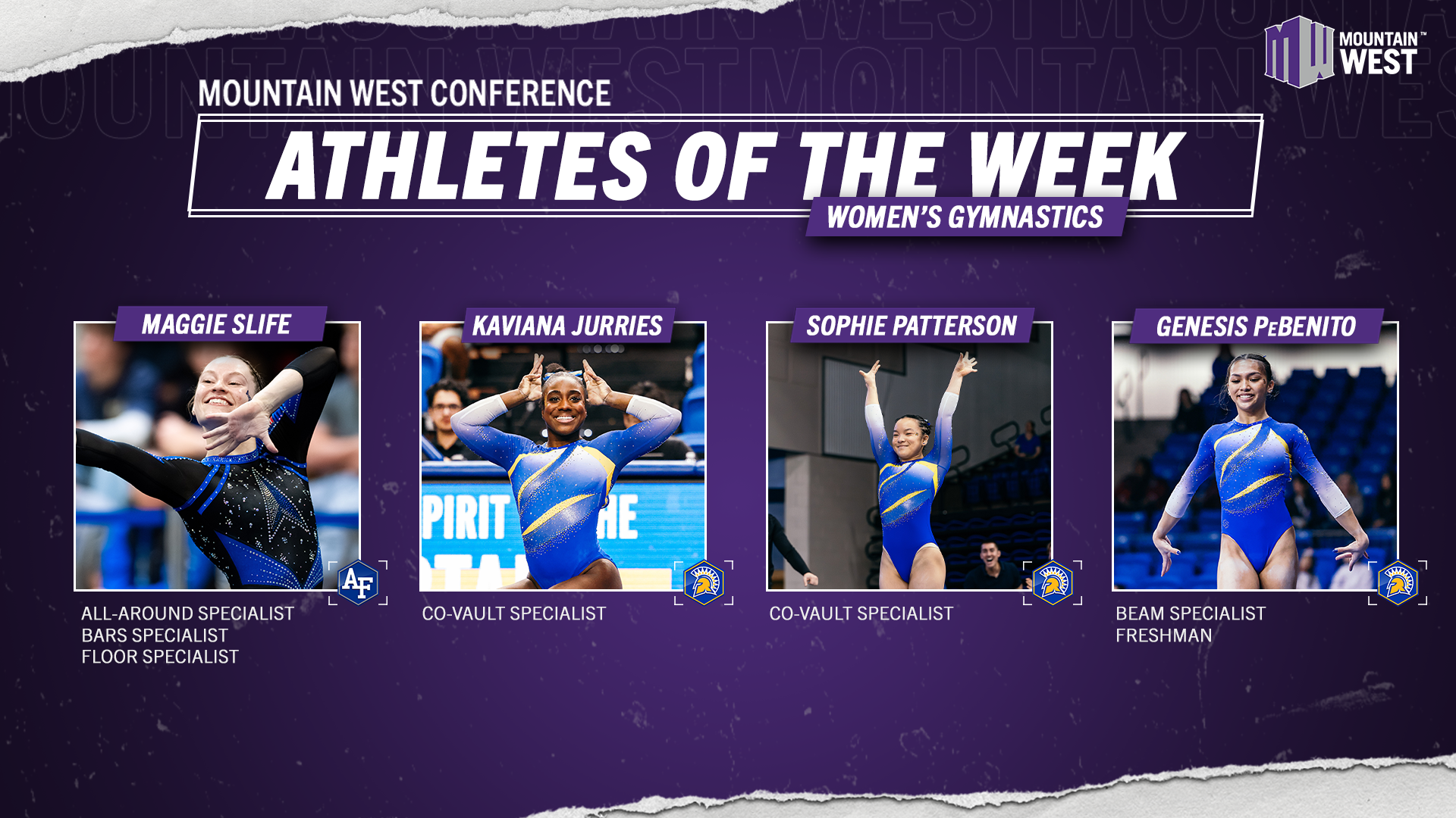 Mountain West Gymnastics Athletes of the Week - Feb. 3