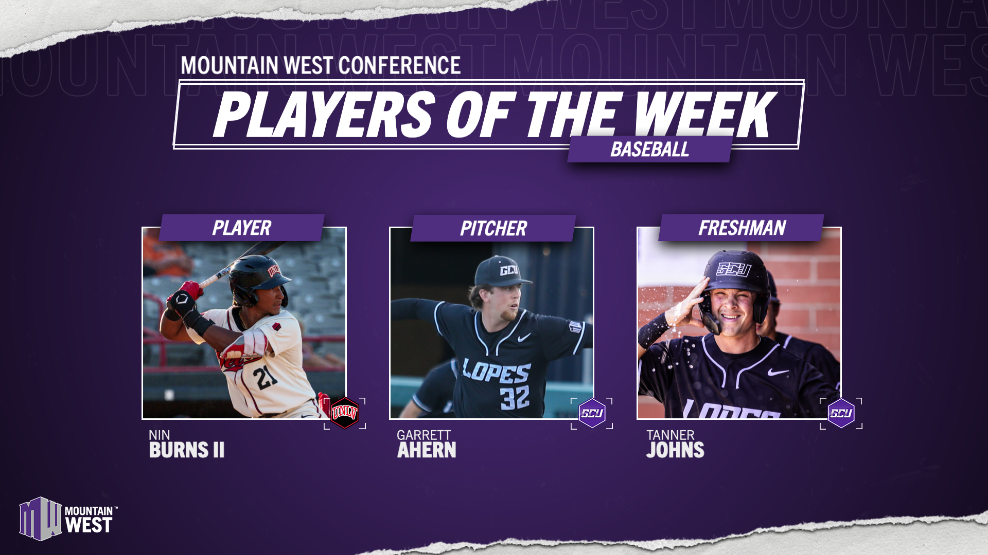 MW Baseball Players of the Week - May 18