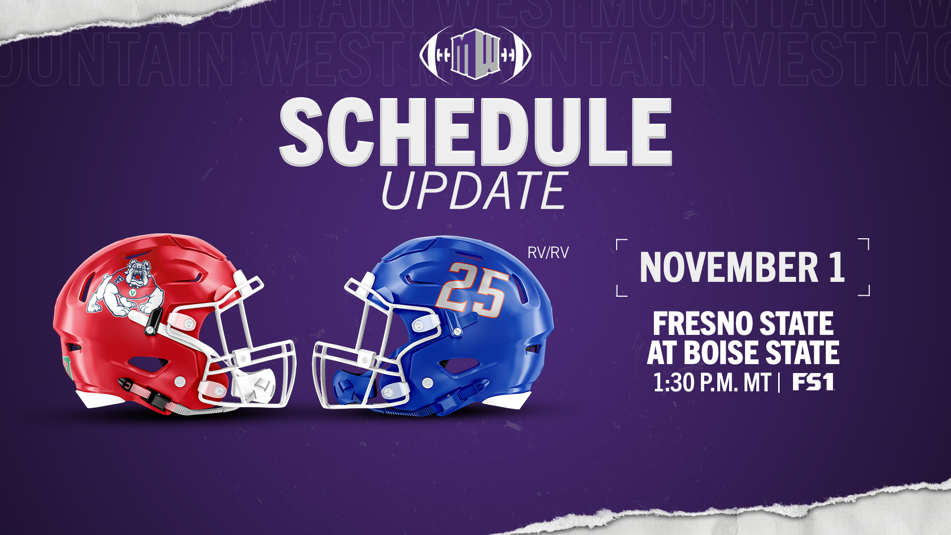 Fresno State at Boise State to Air on FS1 on Nov. 1