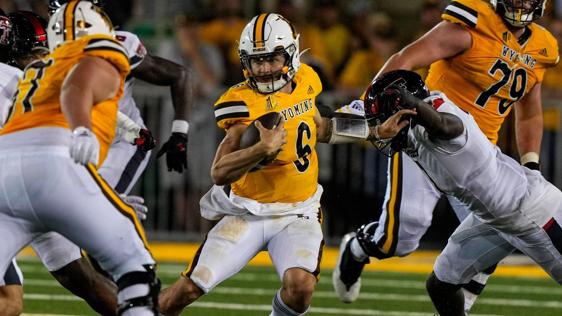 NCAA, College League, USA Football: Portland St. at Wyoming Sep 9, 2023;  Laramie, Wyoming, USA