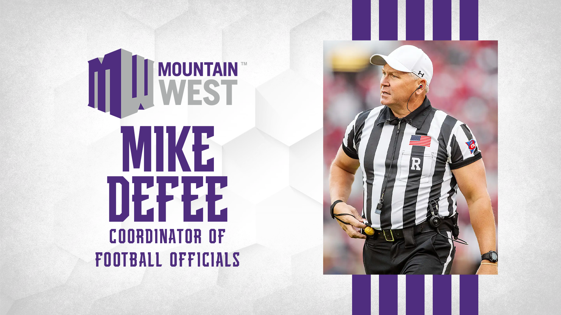 MW Names Mike Defee Coordinator of Football Officials