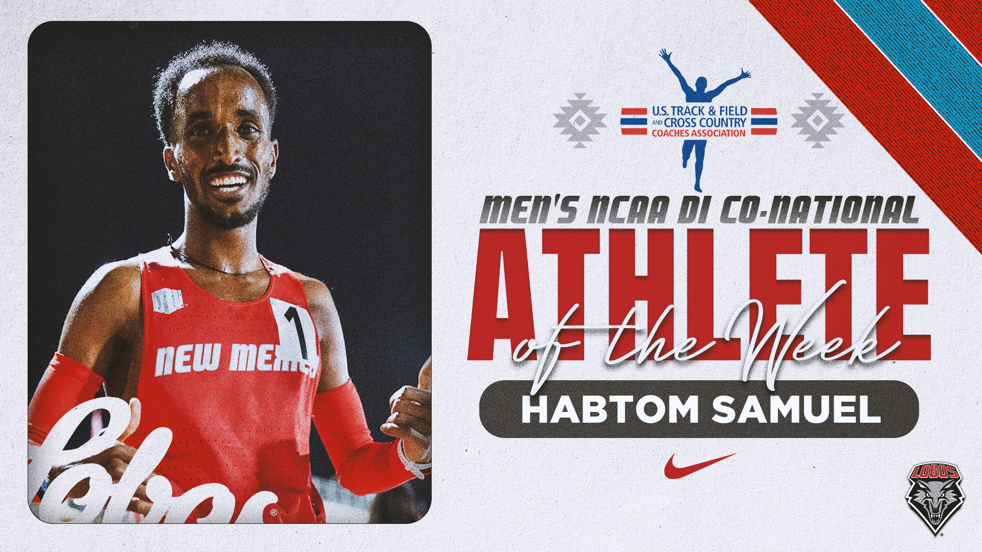 Habtom Samuel Named USTFCCCA Co-National Athlete of the Week