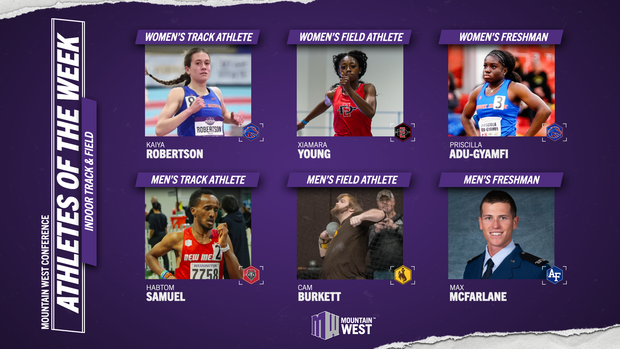 MW Indoor Track & Field Athletes of the Week - Feb. 17