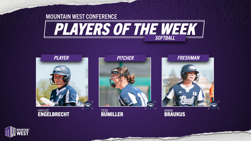 Mountain West Softball Players of the Week - April 20