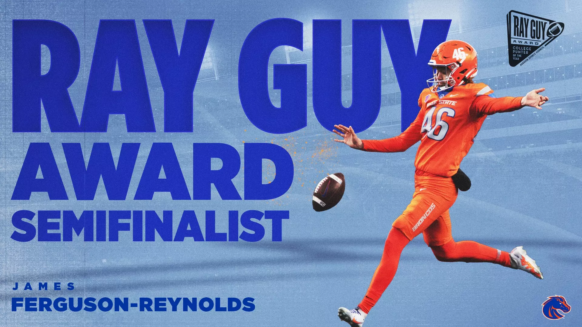 Boise State’s James Ferguson-Reynolds Named Ray Guy Award Semifinalist