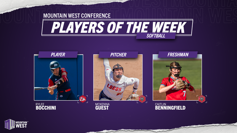 Mountain West Softball Players of the Week - April 6