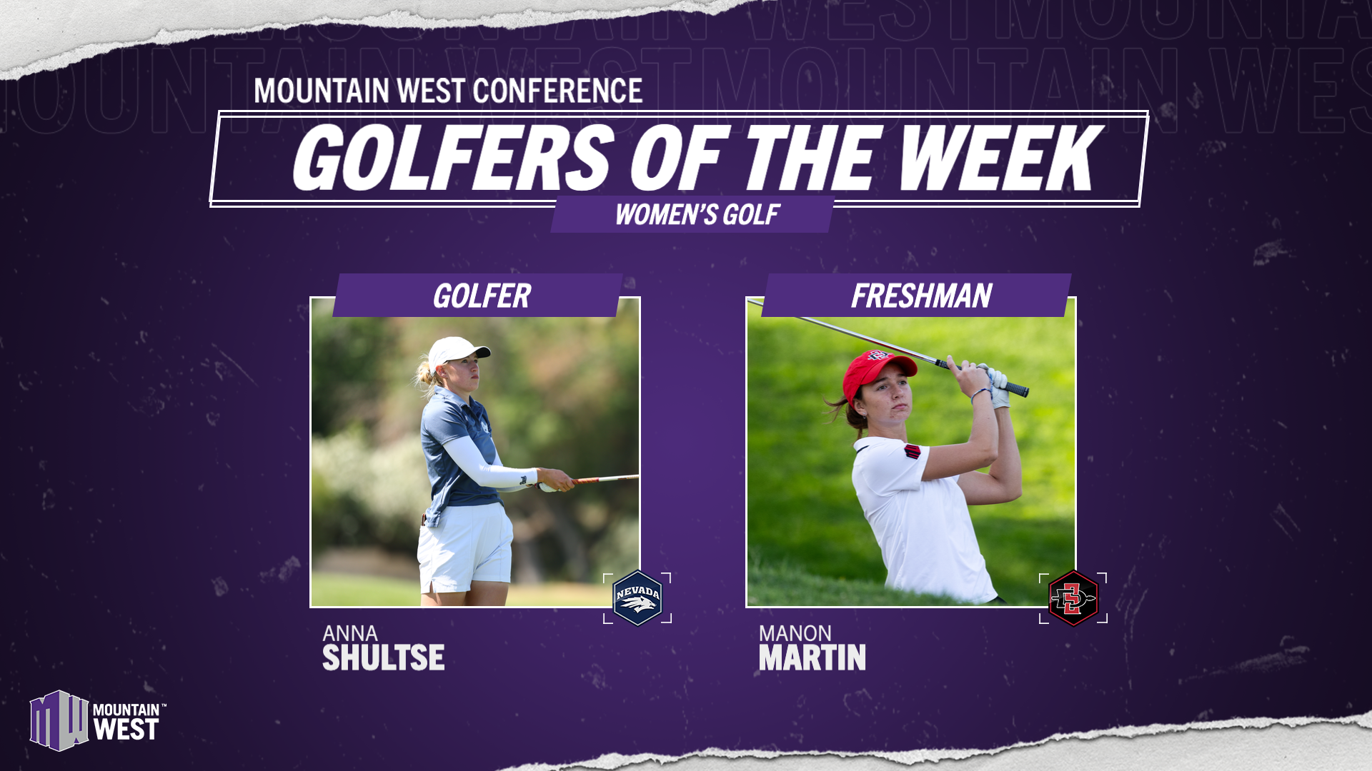 Mountain West Women's Golfers of the Week - Feb. 12