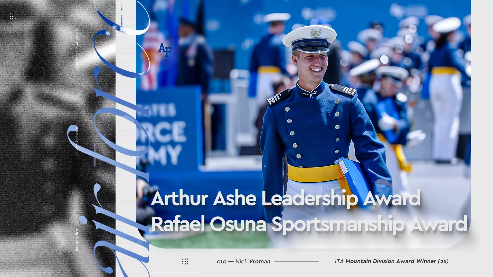 Nick Vroman Earns ITA Arthur Ashe and Rafael Osuna Regional Awards