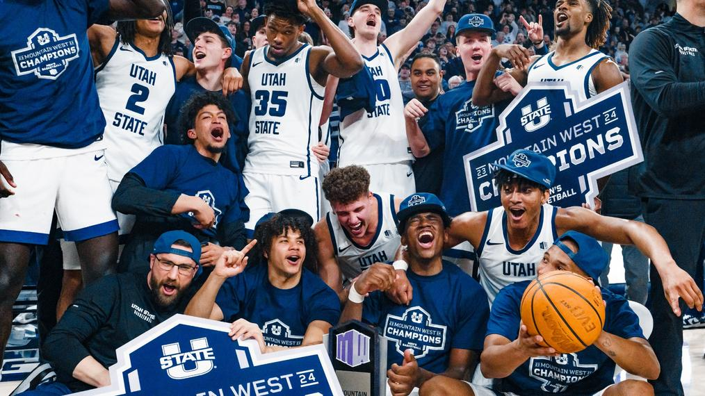 No. 22 Utah State Men’s Basketball Wins Mountain West Regular Season