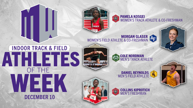 Mountain West Indoor Track & Field Athletes of the Week - Dec. 10