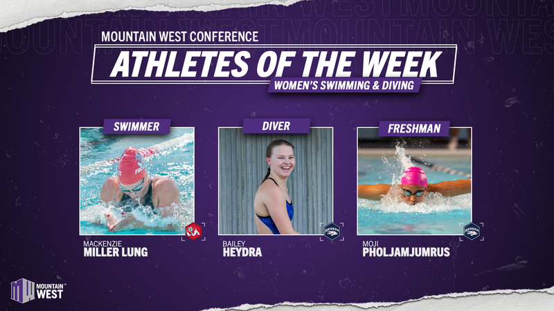 Mountain West Women’s Swimming & Diving Athletes Of The Week – Nov. 4