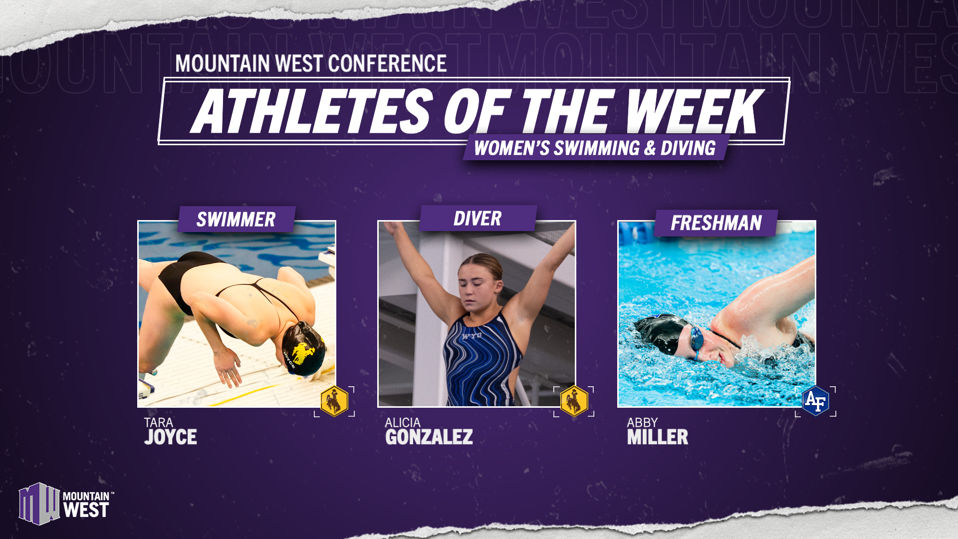 Mountain West Women’s Swimming & Diving Athletes Of The Week – Jan. 20