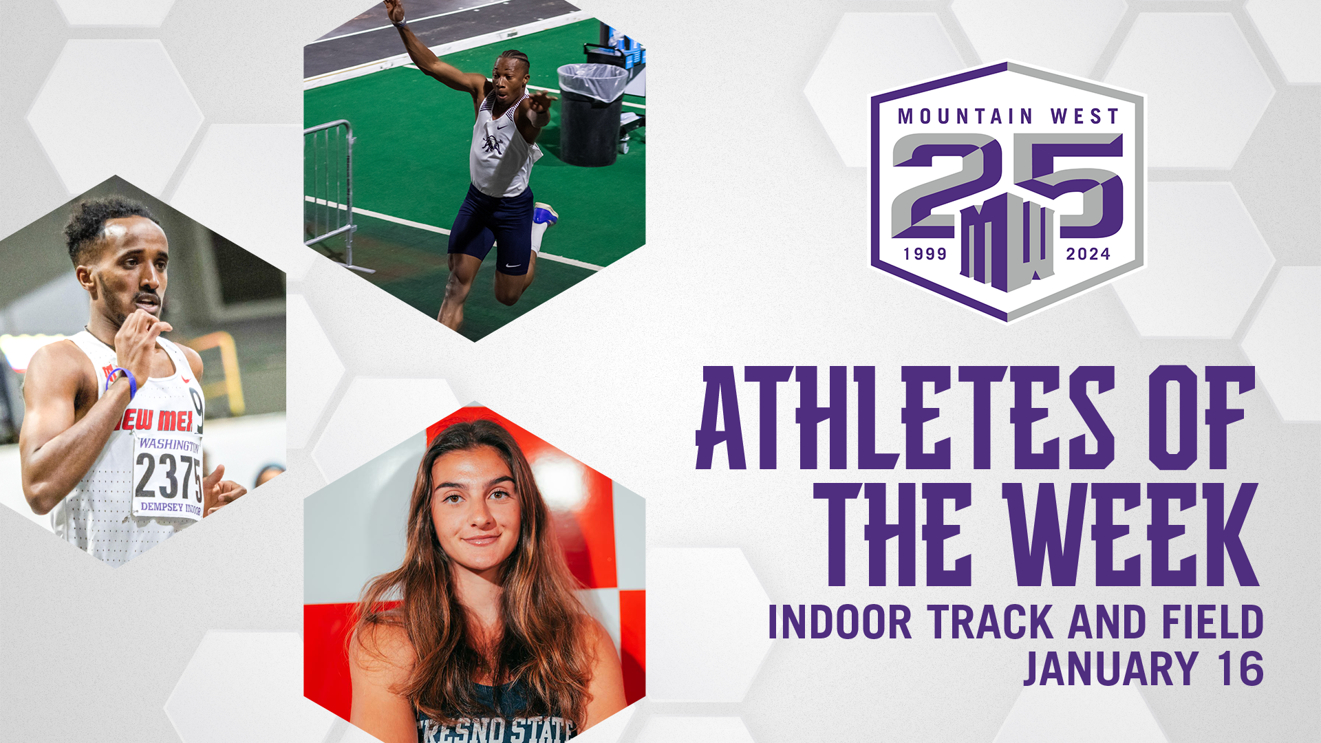 Mountain West Indoor Track & Field Athletes of the Week - Jan. 16