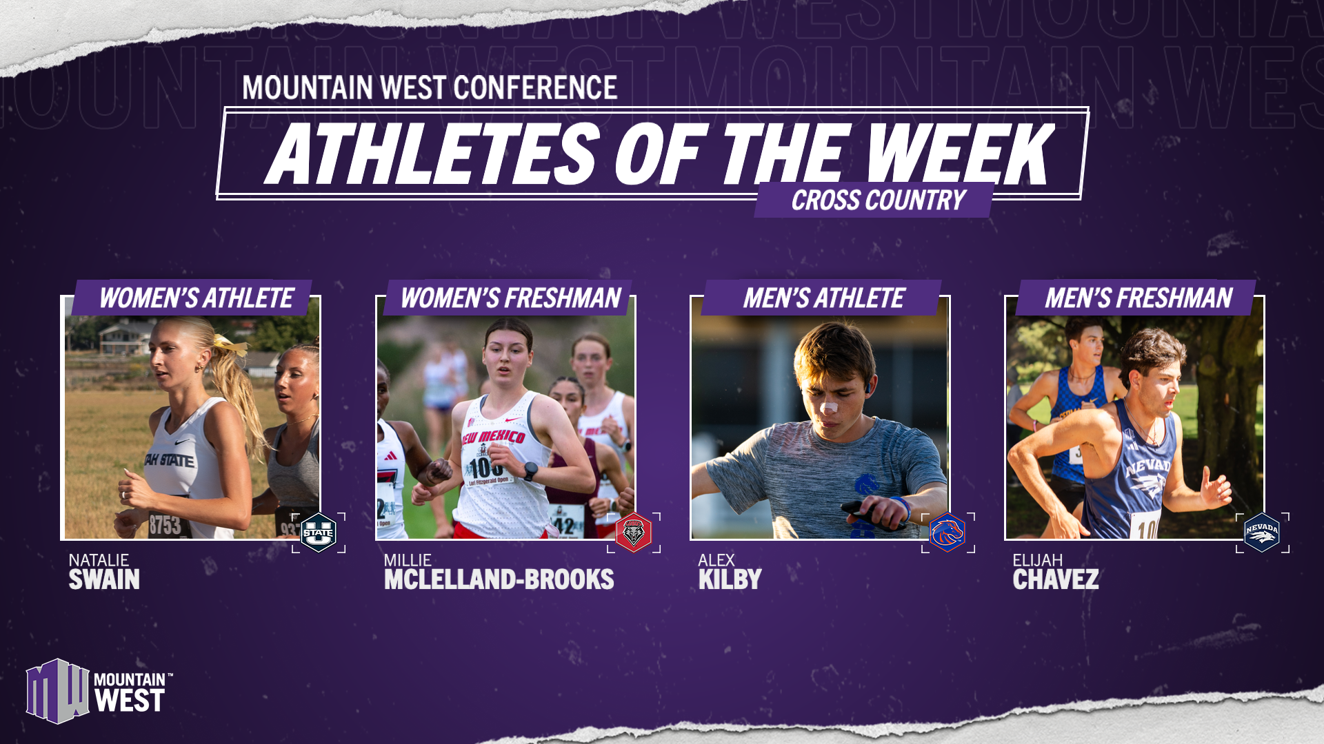 Mountain West Cross Country Athletes of the Week - Sept. 2