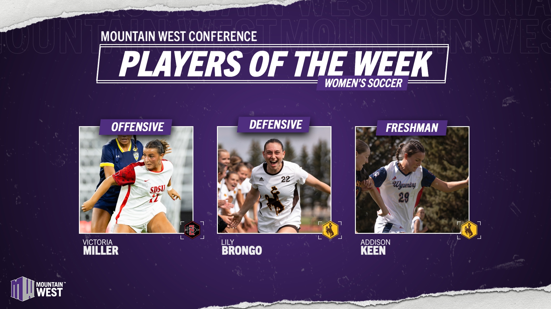 MW Soccer Players of the Week - Sept. 15