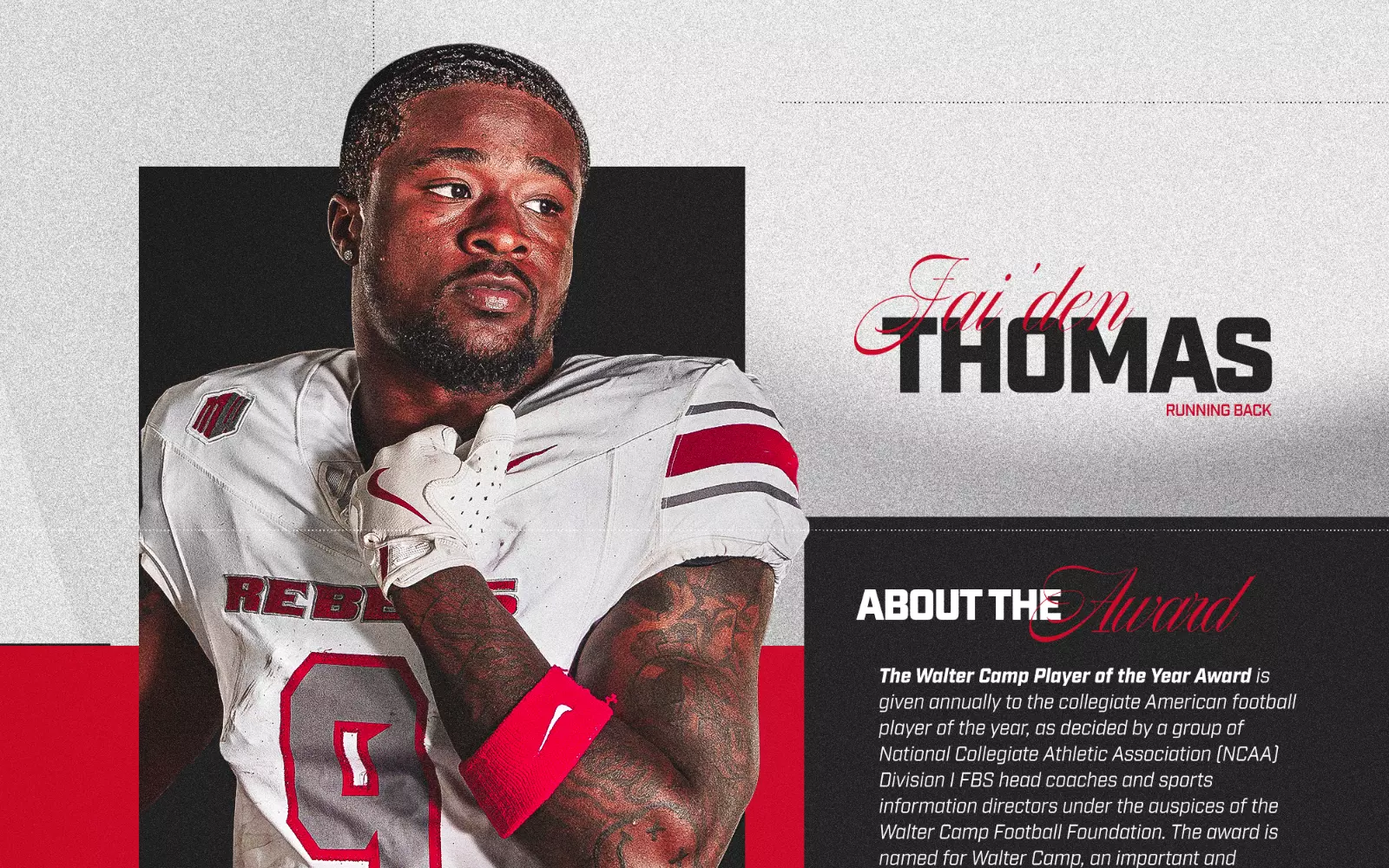 Thomas One Of 45 Named To Walter Camp List