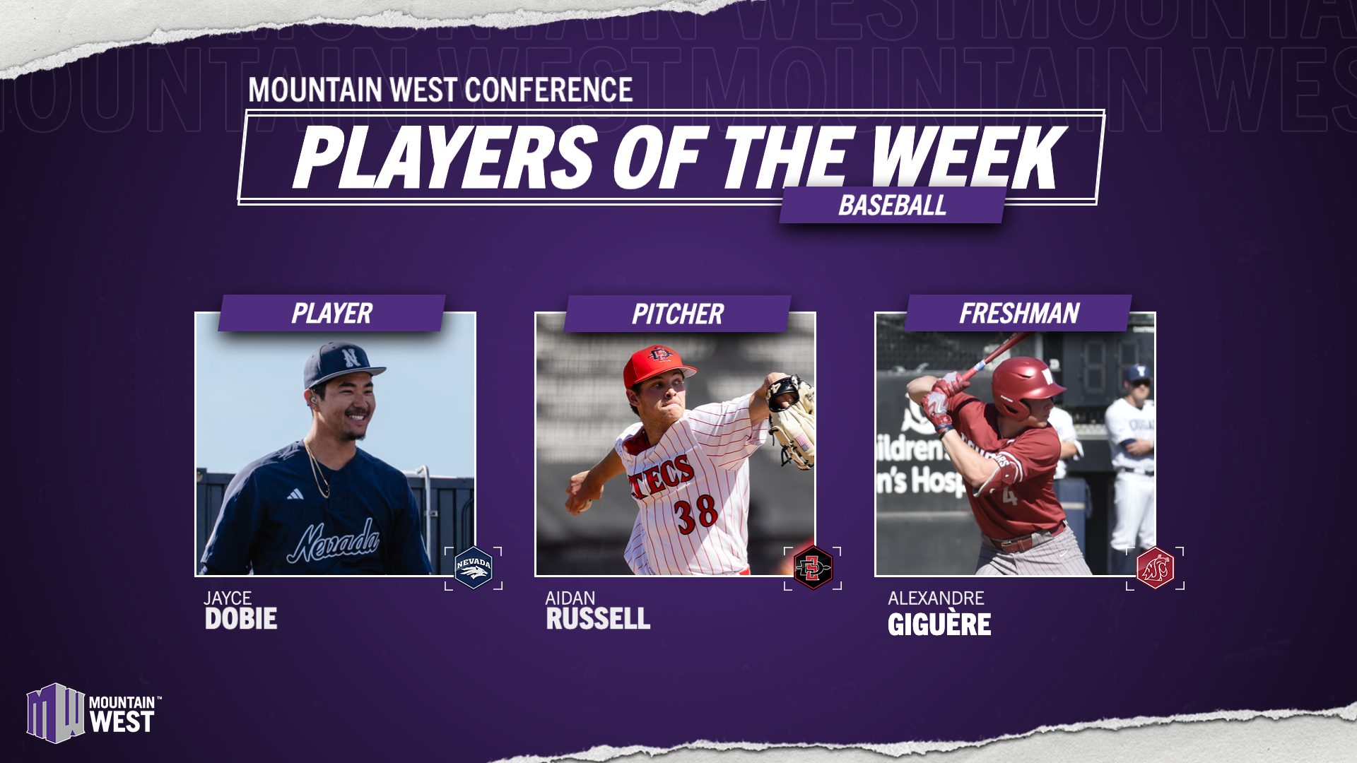 MW Baseball Players of the Week - March 9
