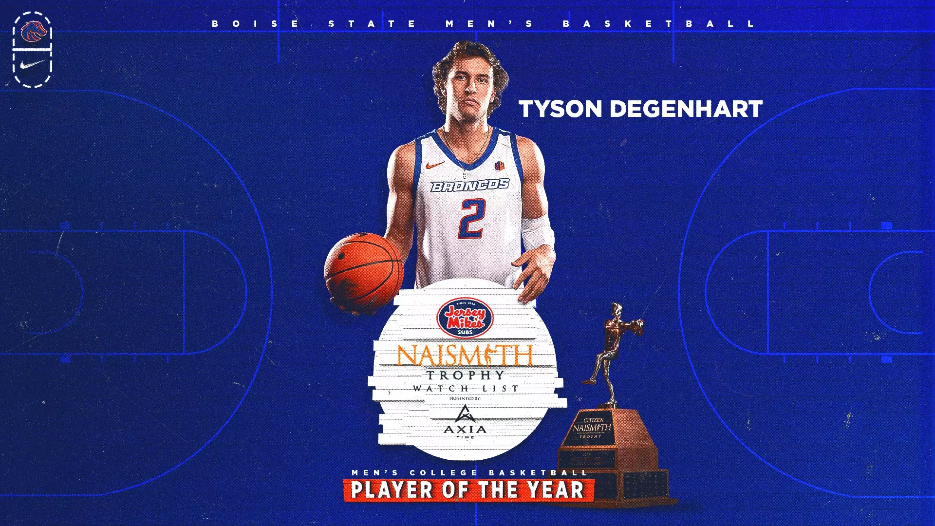 Degenhart Selected to Naismith Men’s Player of the Year Watch List