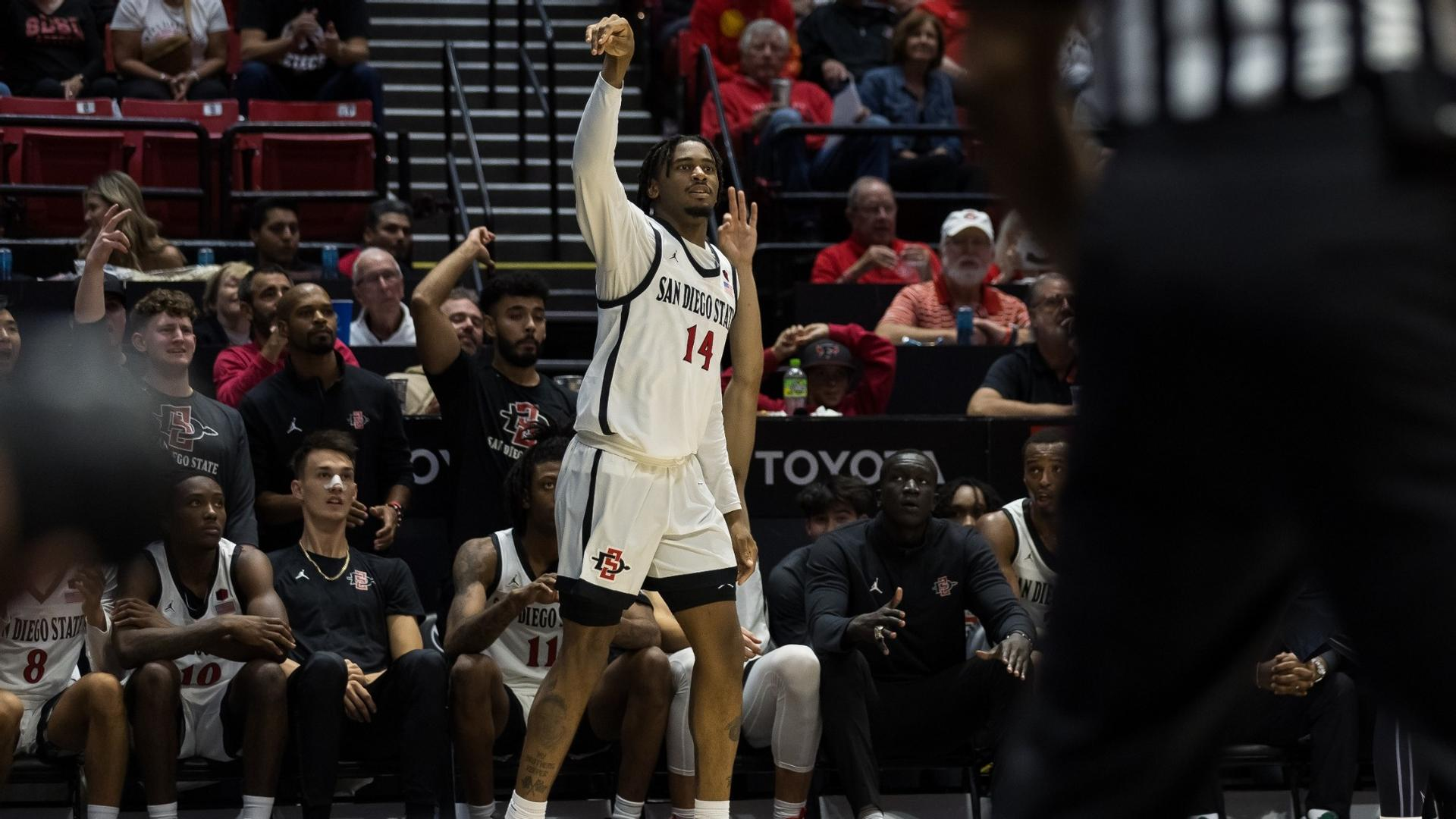 Aztecs Win at No. 13 Gonzaga by Double Digits