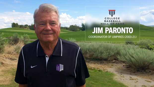 Paronto Selected to the 17th Induction Class of College Baseball Hall of Fame