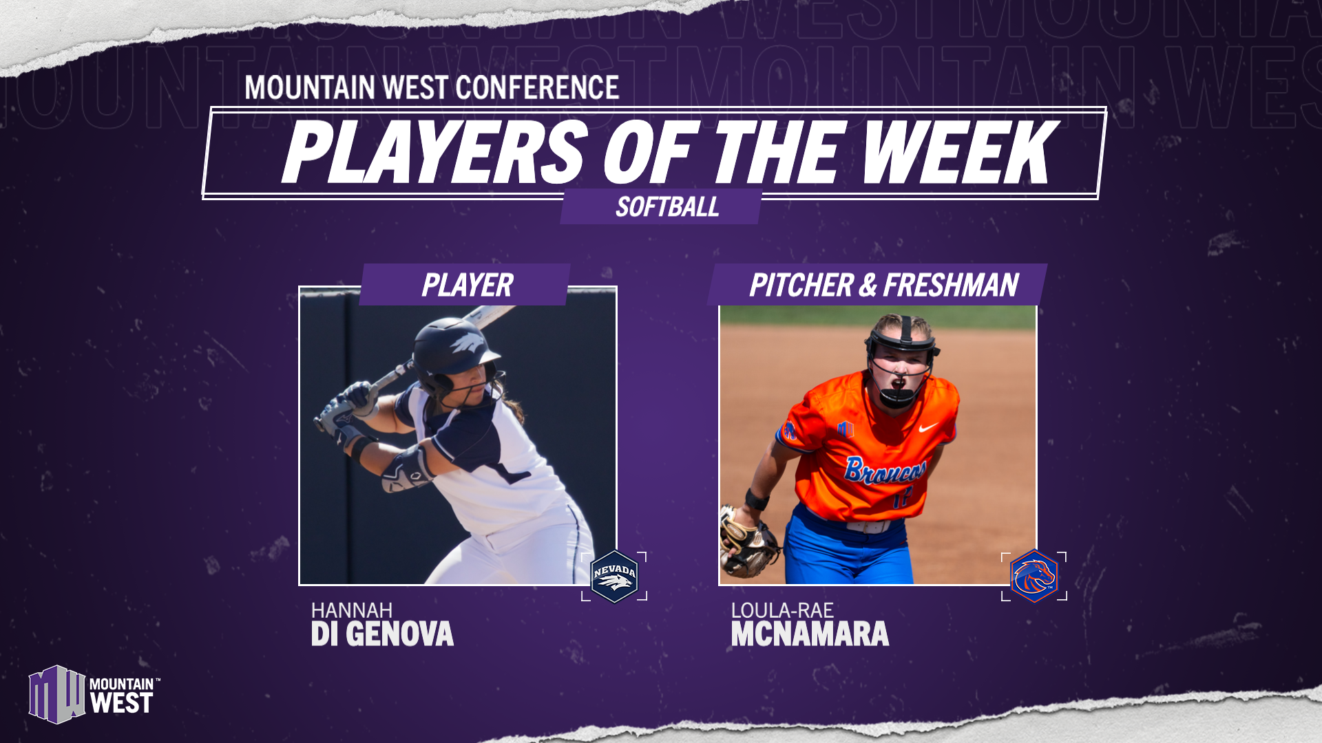 Mountain West Softball Players of the Week - March 23