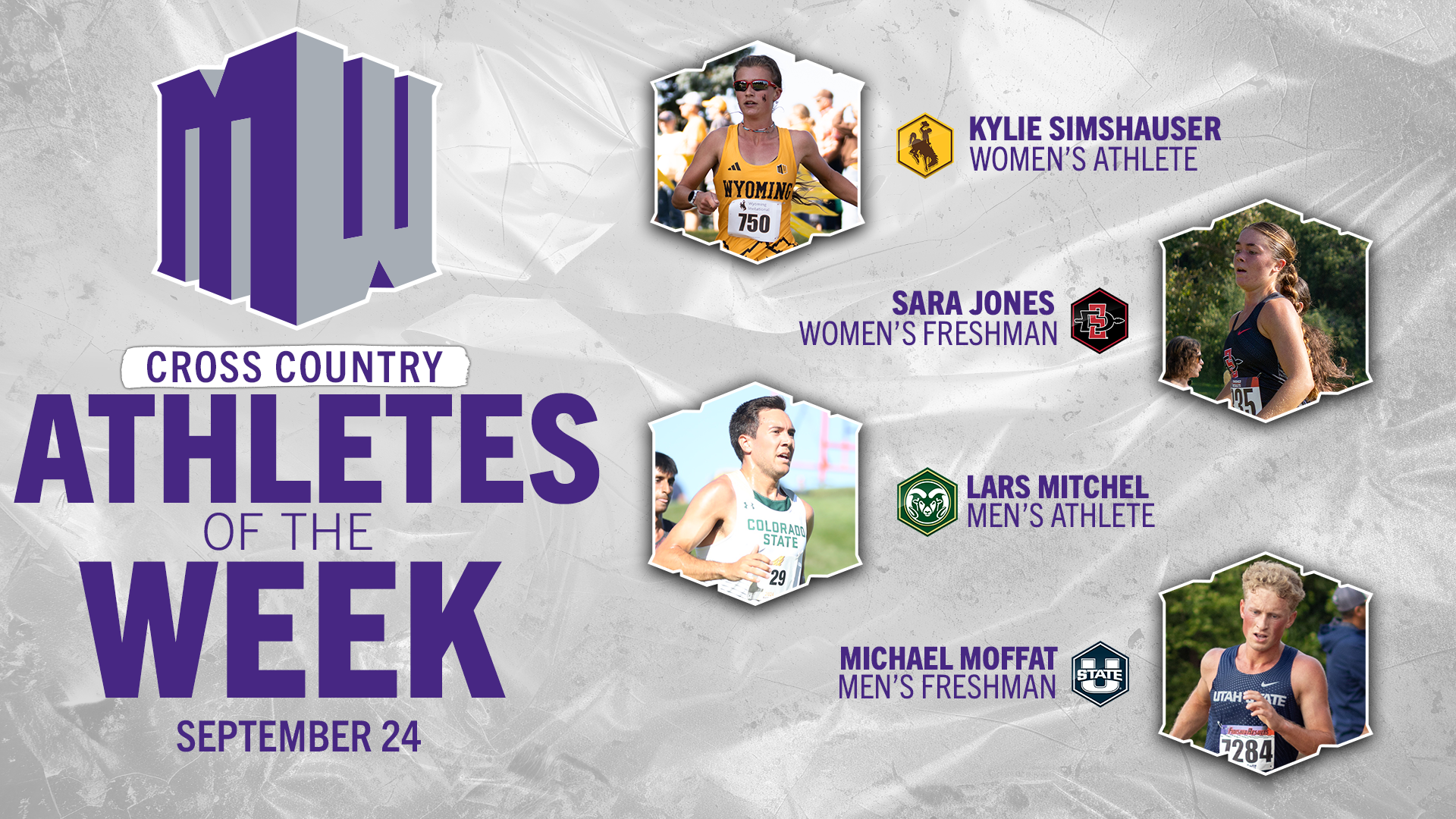 Mountain West Cross Country Athletes of the Week - Sept. 24