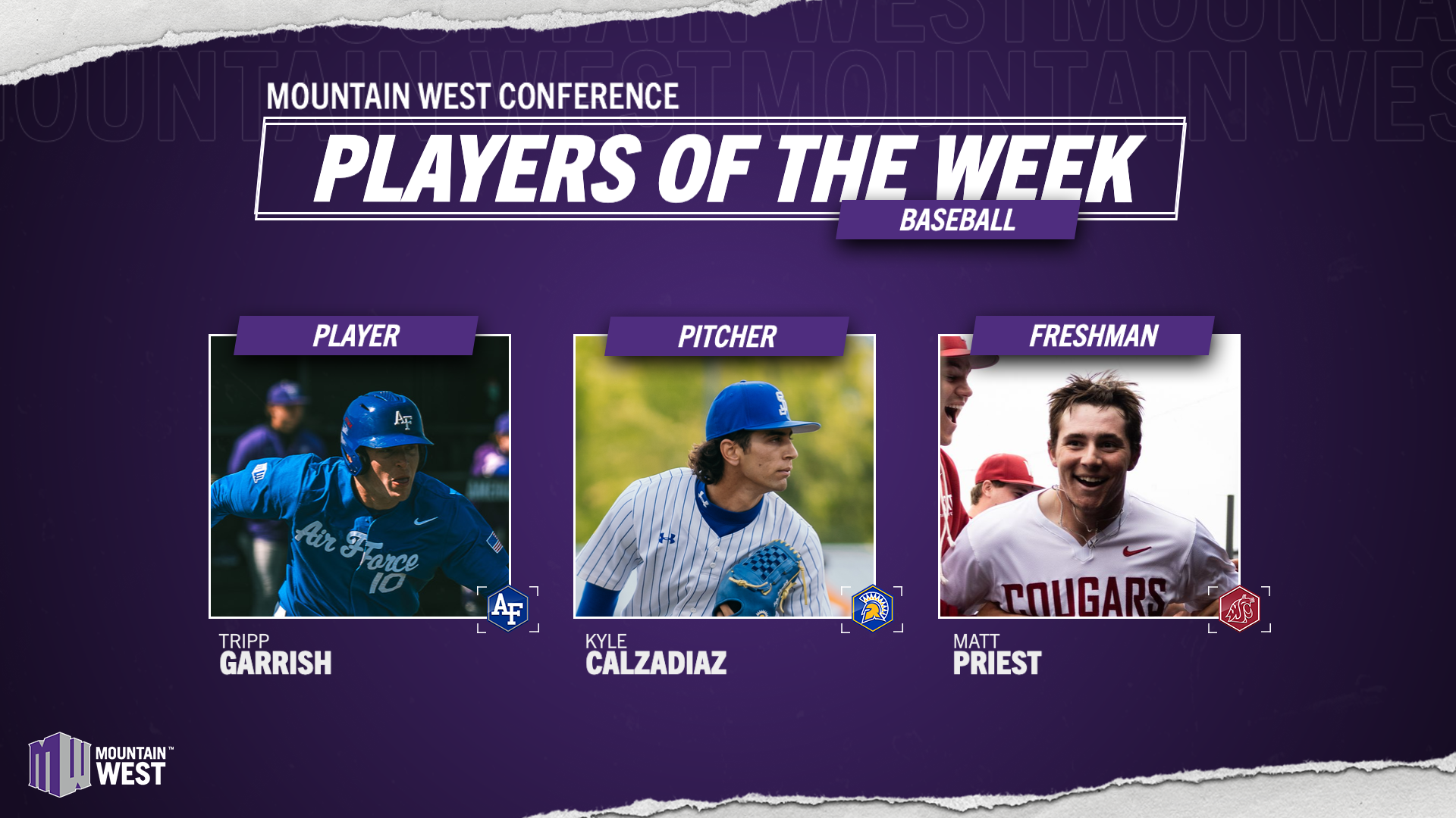 MW Baseball Players of the Week - March 23