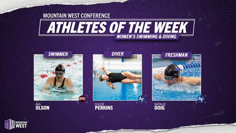 Mountain West Women’s Swimming & Diving Athletes Of The Week – Jan. 13