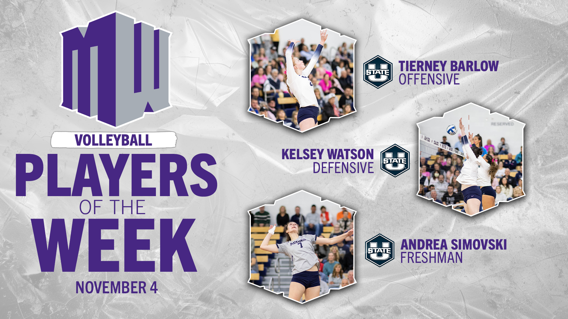 MW Volleyball Players of the Week - Nov. 4