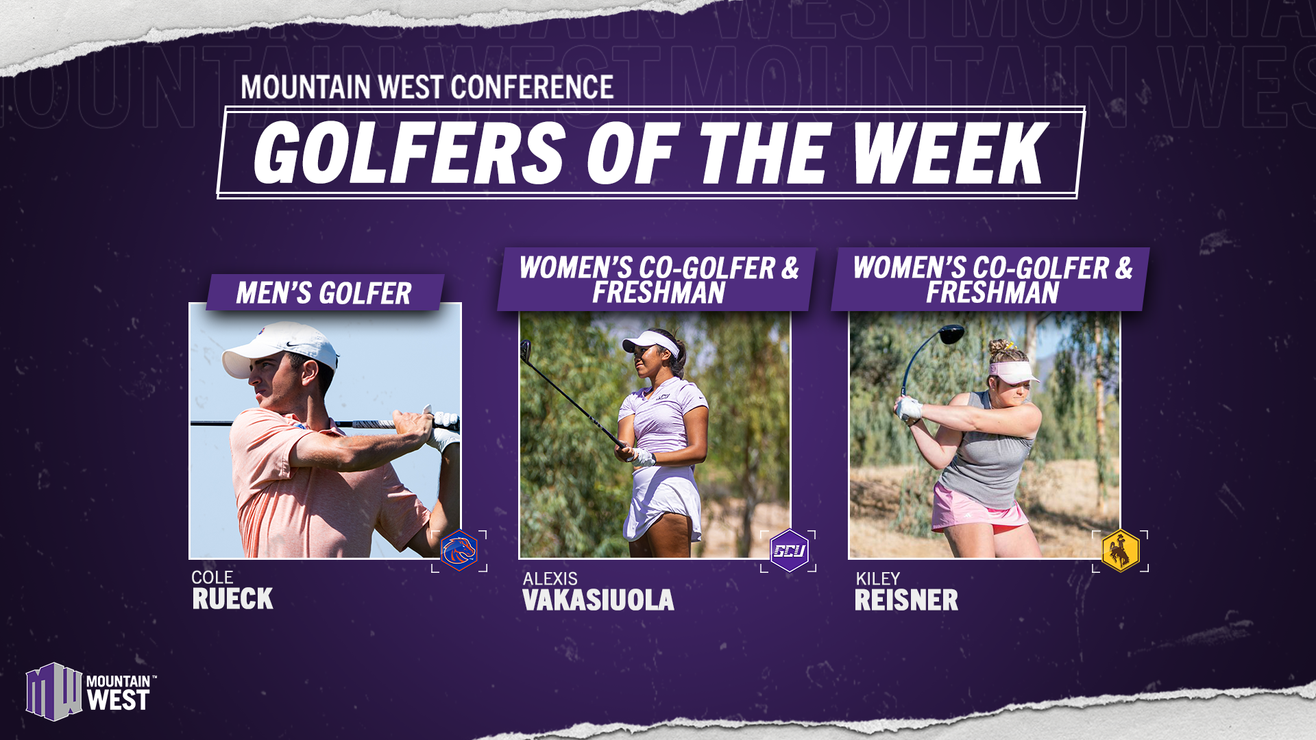 Mountain West Golfers of the Week - April 9