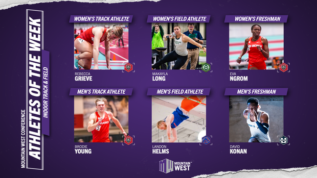 MW Indoor Track & Field Athletes of the Week - Feb. 10