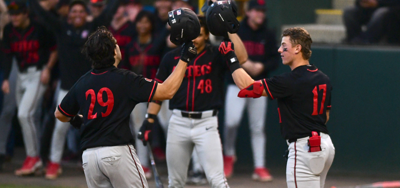 Team Effort Propels Aztecs Past No. 1 UCLA in Huge 4-3 Upset
