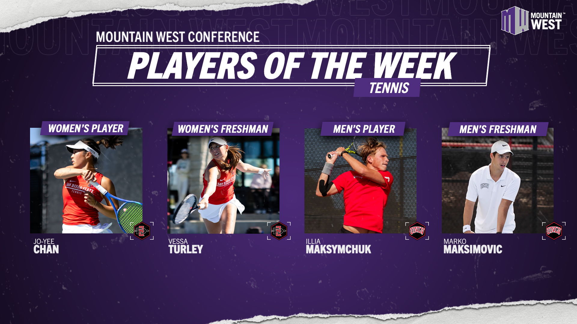 MW Tennis Players of the Week - March 4