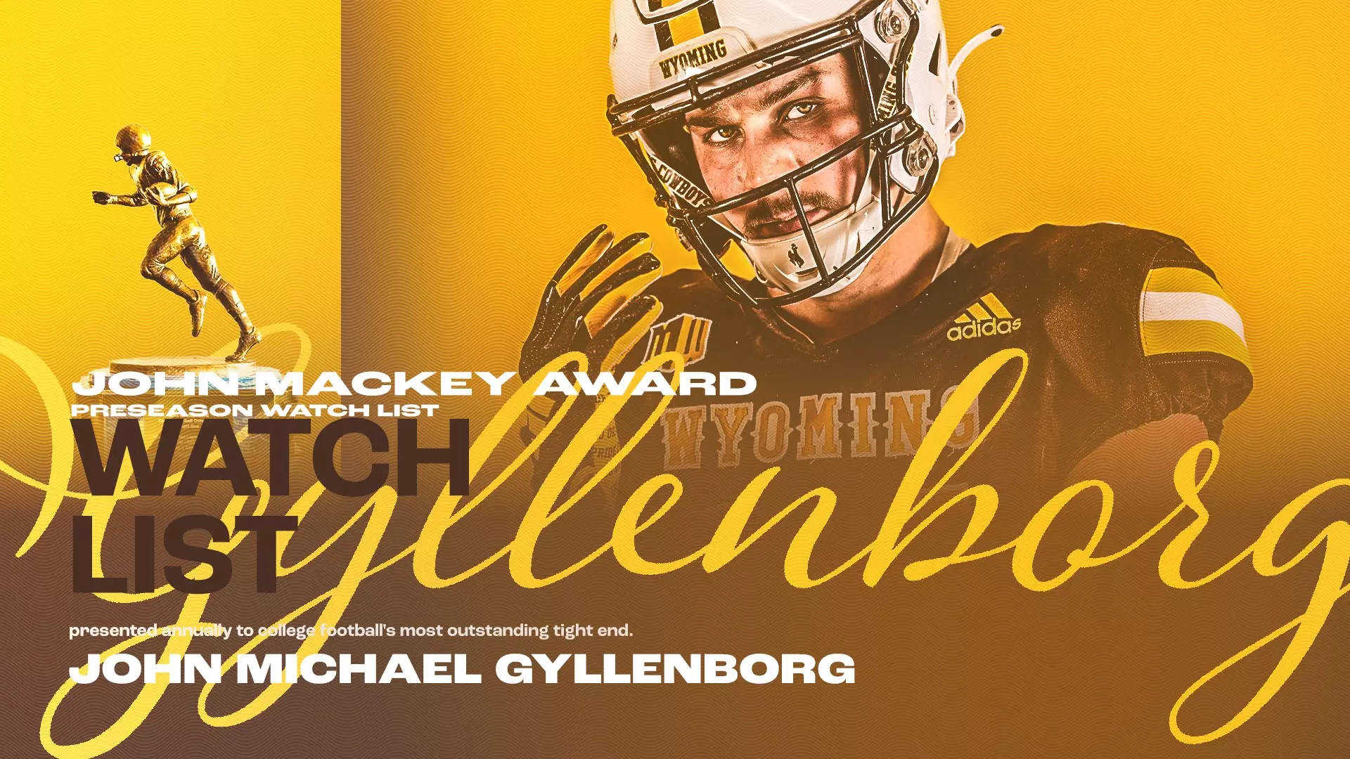 John Michael Gyllenborg Named to John Mackey Award Preseason Watch List