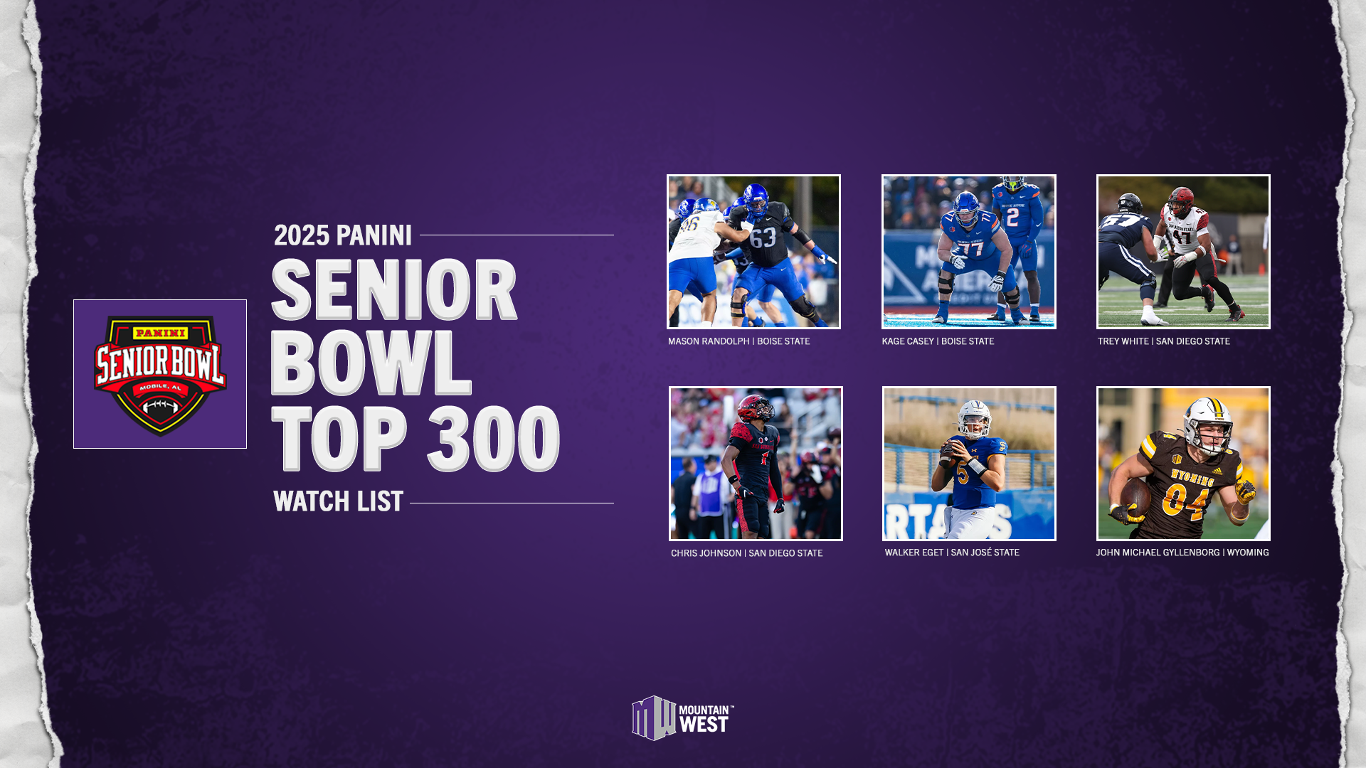 Six MW Players on Panini Senior Bowl Top 300