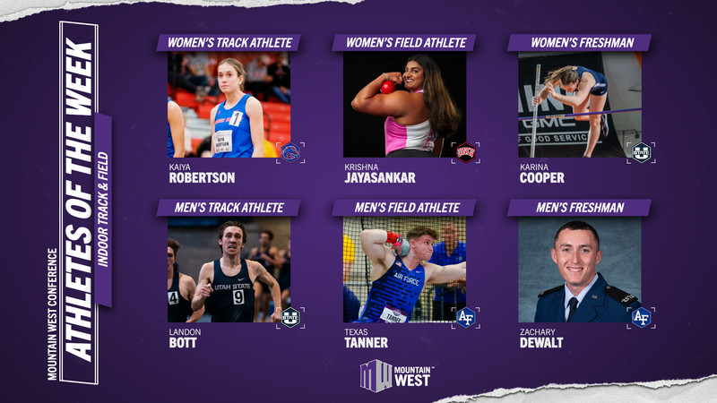MW Indoor Track & Field Athletes of the Week - Feb. 3