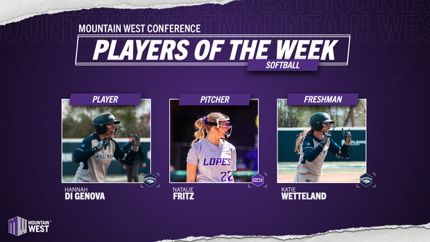 Mountain West Softball Players of the Week - April 13