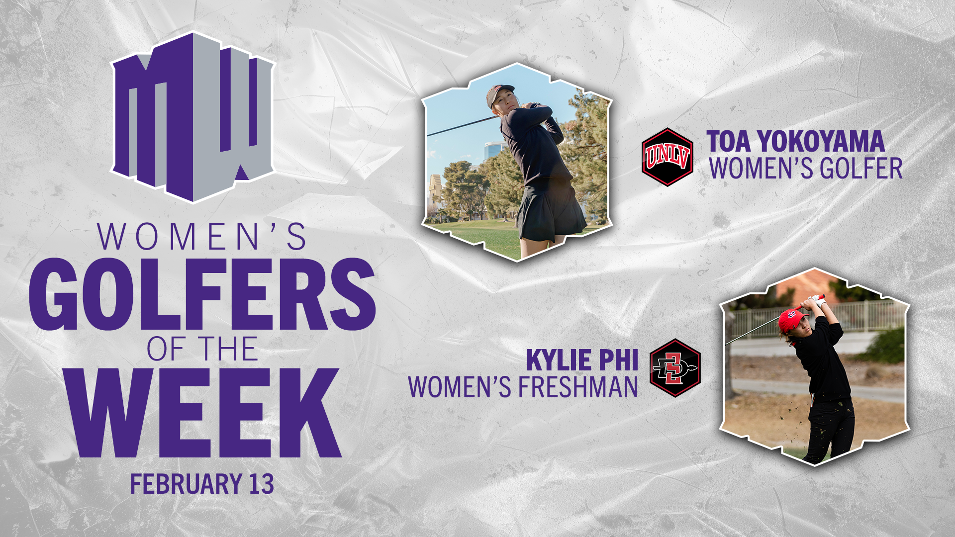 MW Women's Golfers of the Week - Feb. 13