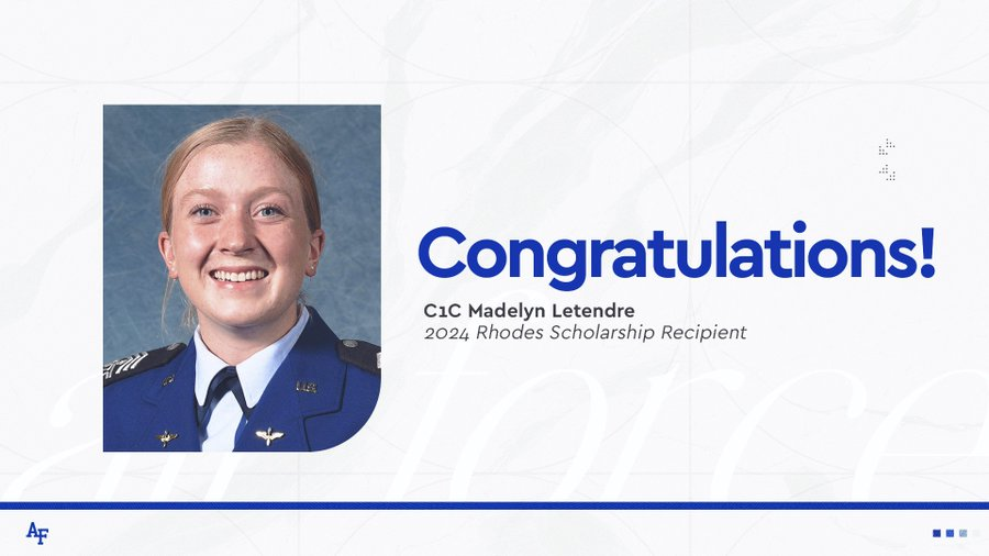 Madelyn Letendre earns prestigious Rhodes Scholarship